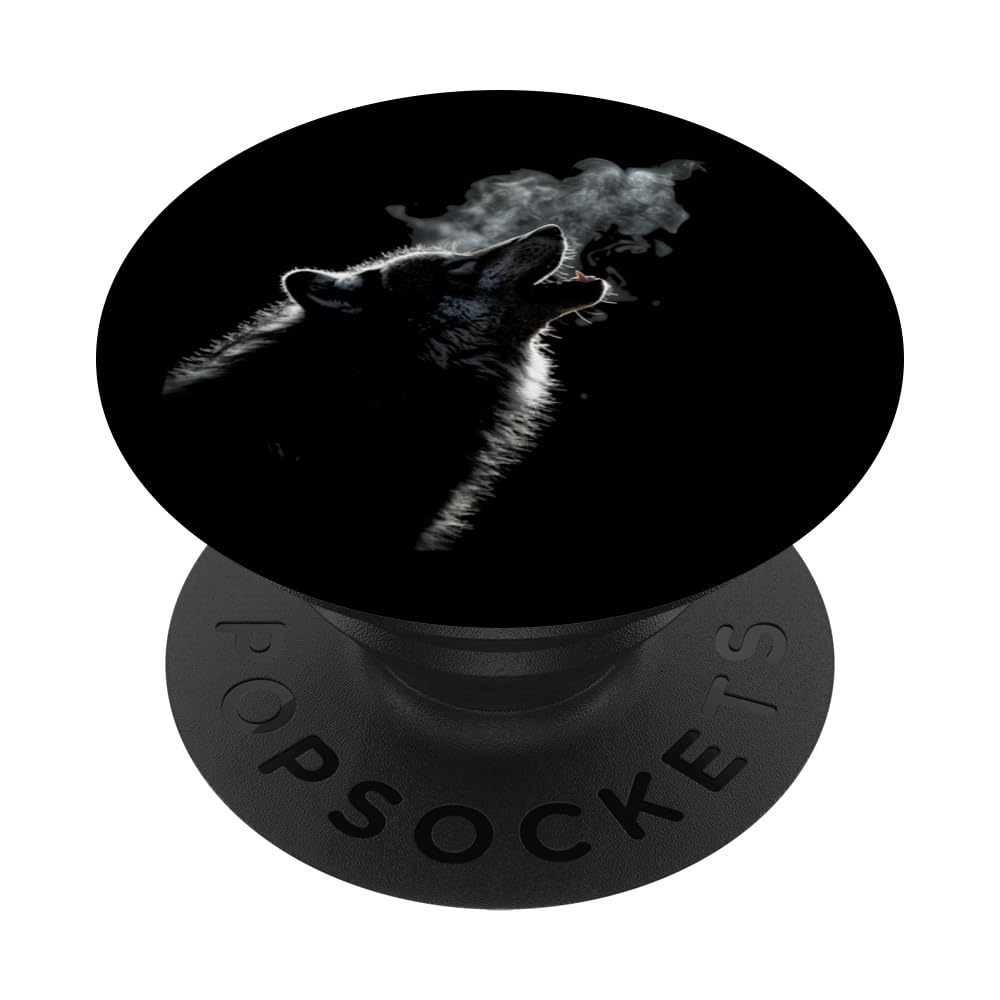 Amazon.com: Alpha Wolf Howling to Moon Dark Fantasy Graphic Wolf